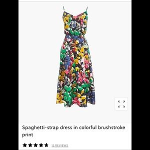 J. Crew dress in colorful brushstroke print